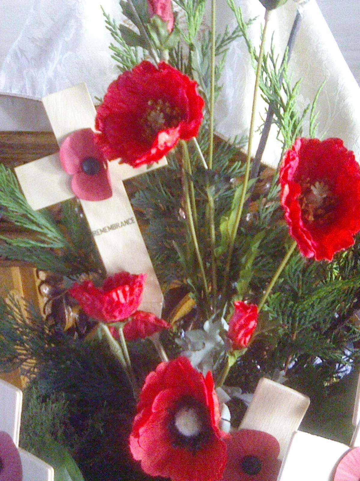 Remembrance Day St Andrew's URC Brockley London closeup 2