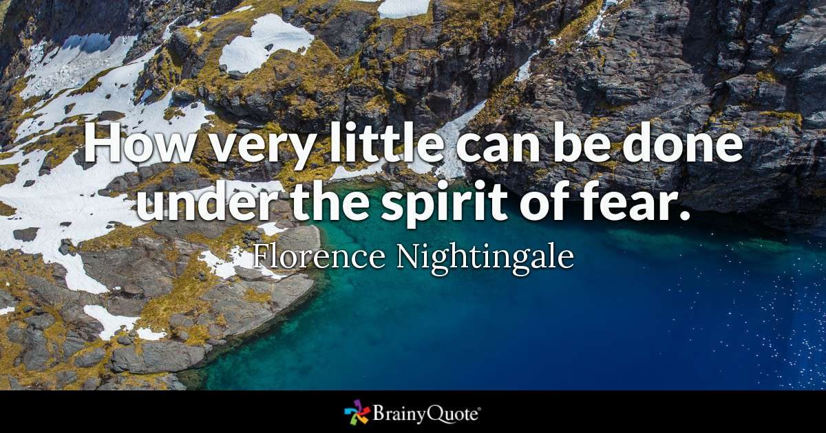 florencenightingale quote - fear