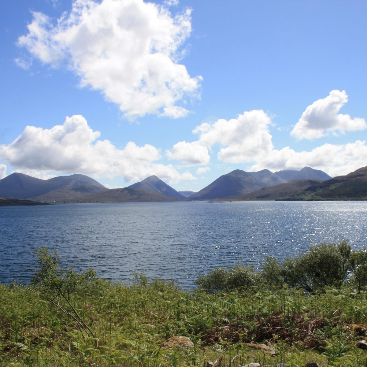 27. The Cuillin Hills from Raasey