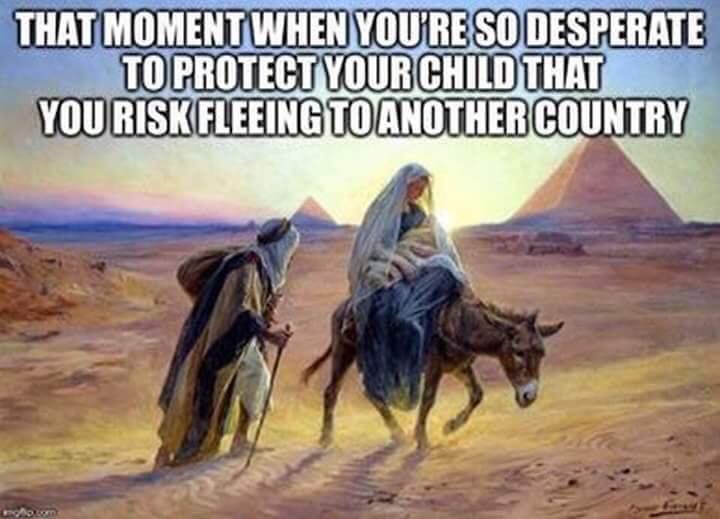 Joseph & Mary fleeing to Egypt